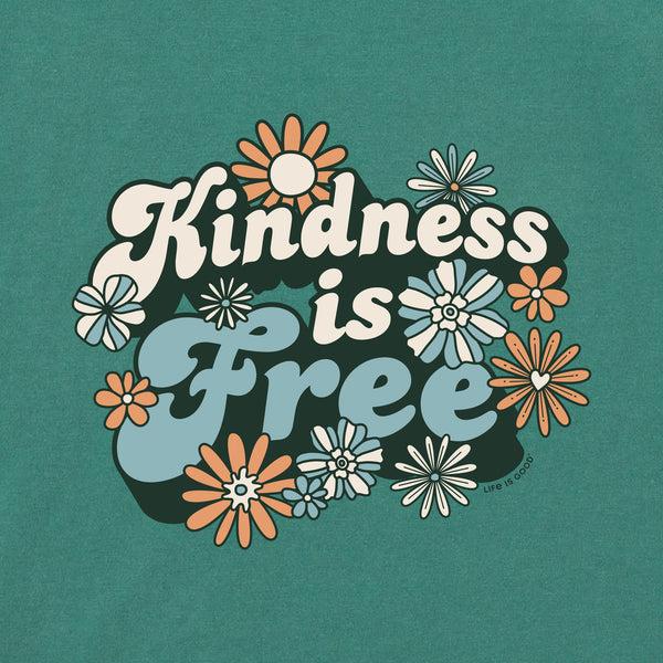 Life Is Good Men's Kindness Is Free Daisies Short Sleeve Crusher Tee