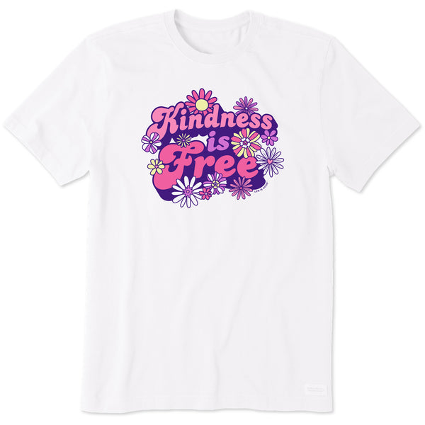 Life Is Good Men's Kindness Is Free Daisies Short Sleeve Crusher Tee