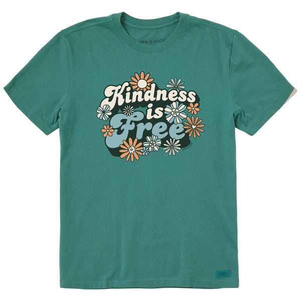 life is good Men's Kindness is Free Daisies Short Sleeve Crusher Tee