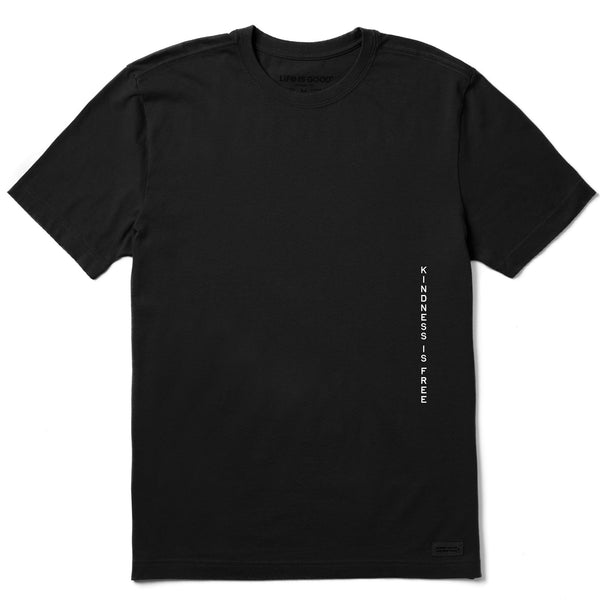 life is good Men's Kindness is Free Message Short Sleeve Crusher Tee