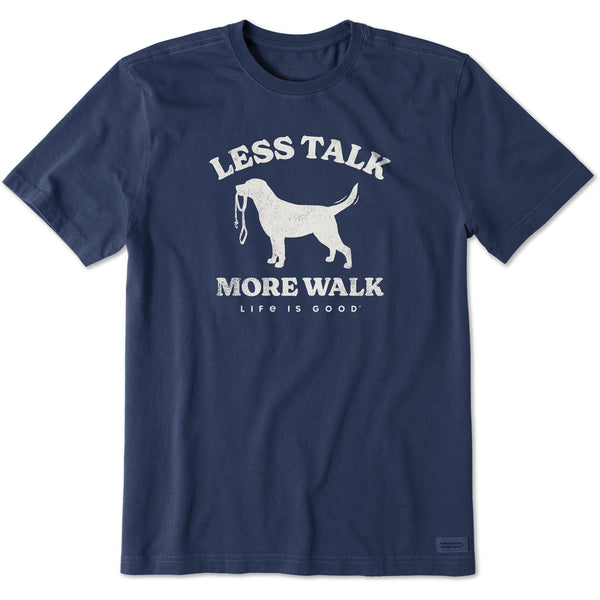 Life Is Good Men's Less Talk More Walk Short Sleeve Tee