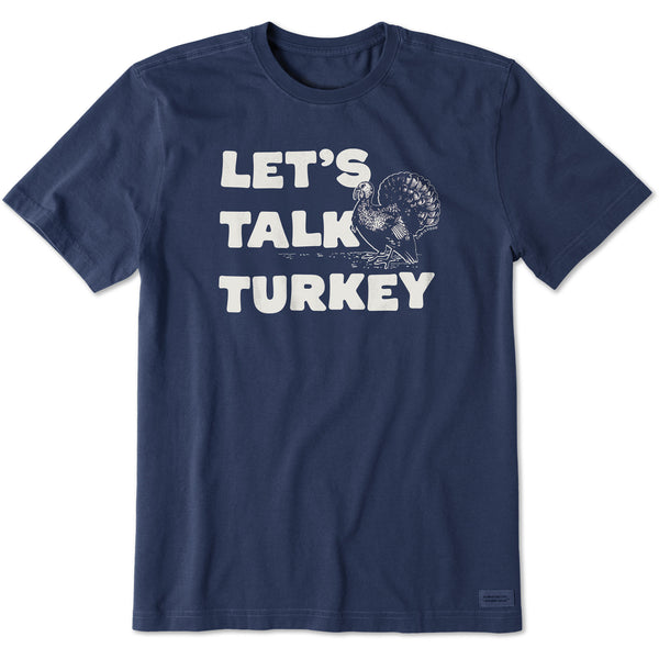 life is good Men's Let's Talk Turkey Stack Short Sleeve Crusher Tee