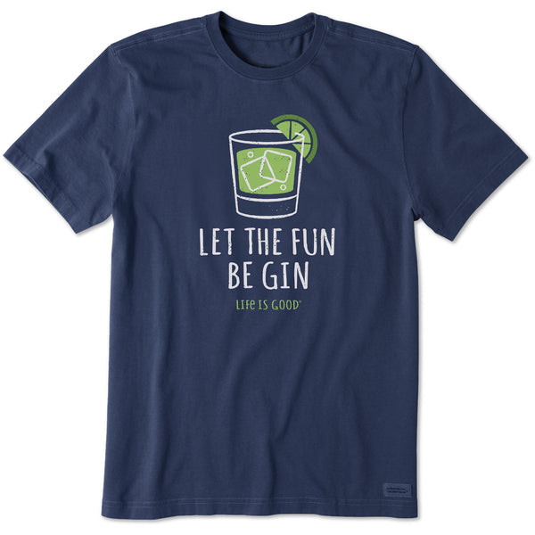 life is good Men's Let the Fun Be Gin Short Sleeve Tee