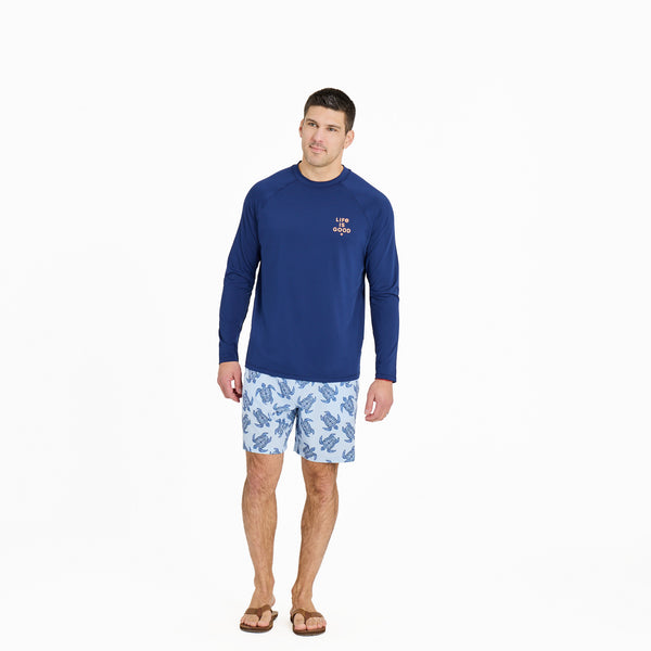 Life Is Good Men's Life Is Good Stack Long Sleeve Rashguard