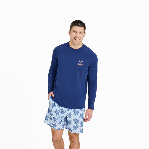 life is good Men's Life is Good Stack Long Sleeve Rashguard