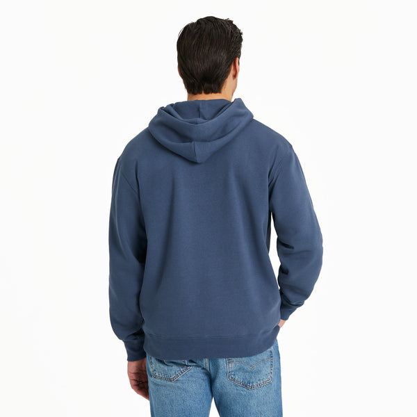 Life Is Good Men's Life Is Good Stripes Good Vibes Fleece Hoodie