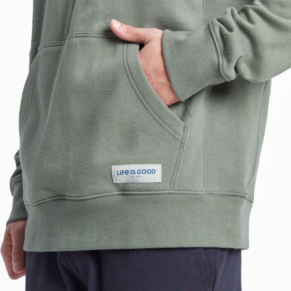 Life Is Good Men's Life Isn't Perfect Mountains Simply True Fleece Hoodie