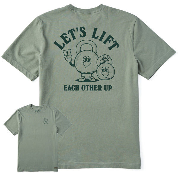 life is good Men's Lift Each other Up Short Sleeve Crusher Tee