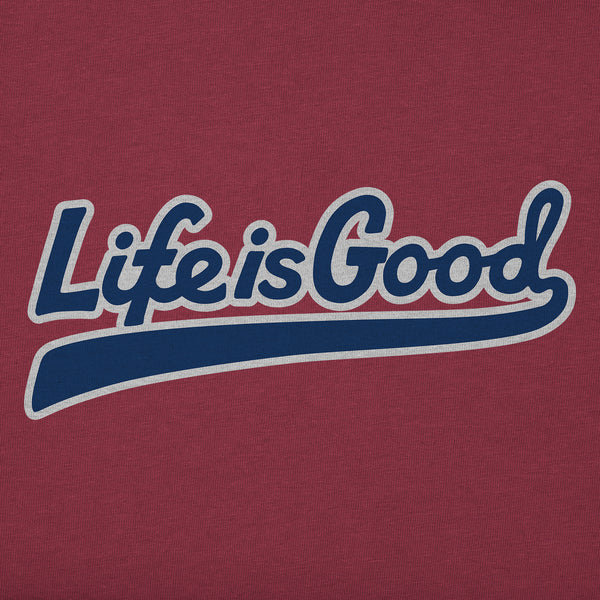 Life Is Good Men's LIG Ballyard Script Simply True Fleece Crew