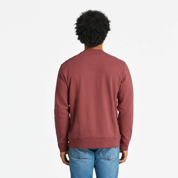Life Is Good Men's LIG Ballyard Script Simply True Fleece Crew