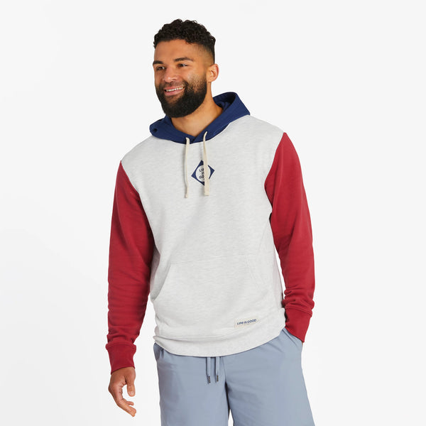 life is good Men's LIG Diamond Simply True Fleece Hoodie
