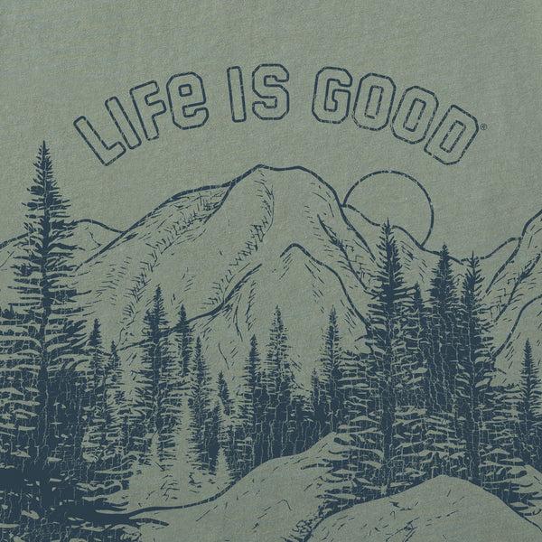 Life Is Good Men's LIG Great Outdoors Landscape Simply True Fleece Crew