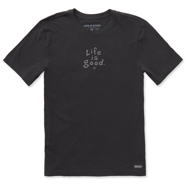 Life Is Good Men's LIG Stacked Tonal Short Sleeve Crusher-LITE Slim Fit Tee