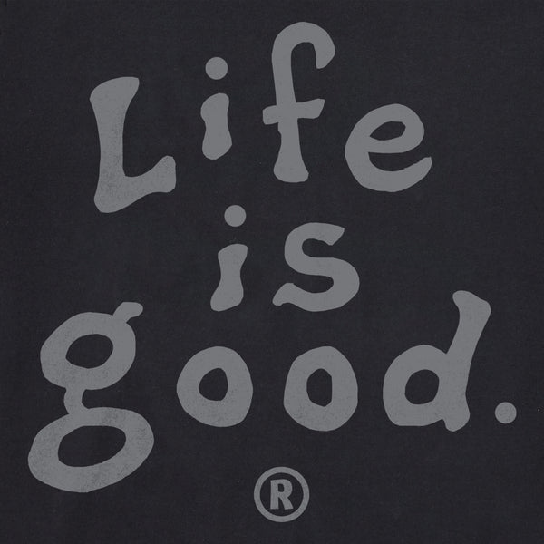 Life Is Good Men's LIG Stacked Tonal Short Sleeve Crusher-LITE Slim Fit Tee