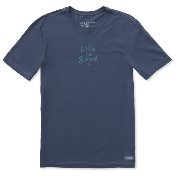 life is good Men's LIG Stacked Tonal Short Sleeve Crusher-LITE Slim Fit Tee