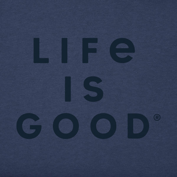 Life Is Good Men's LIG Stacked Wordmark Short Sleeve Tee