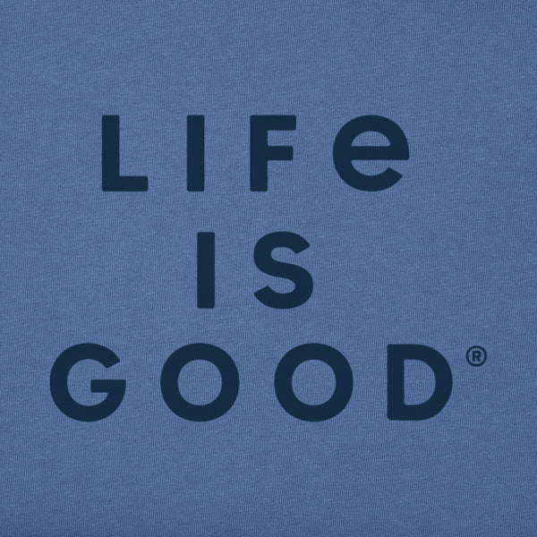 Life Is Good Men's LIG Stacked Wordmark Short Sleeve Tee