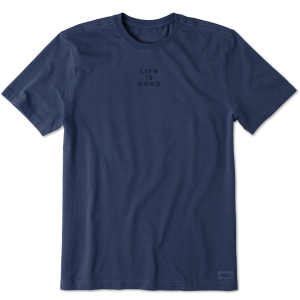life is good Men's LIG Stacked Wordmark Short Sleeve Tee
