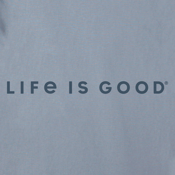 Life Is Good Men's LIG Tonal Horizontal Short Sleeve Crusher-LITE Slim Fit Tee