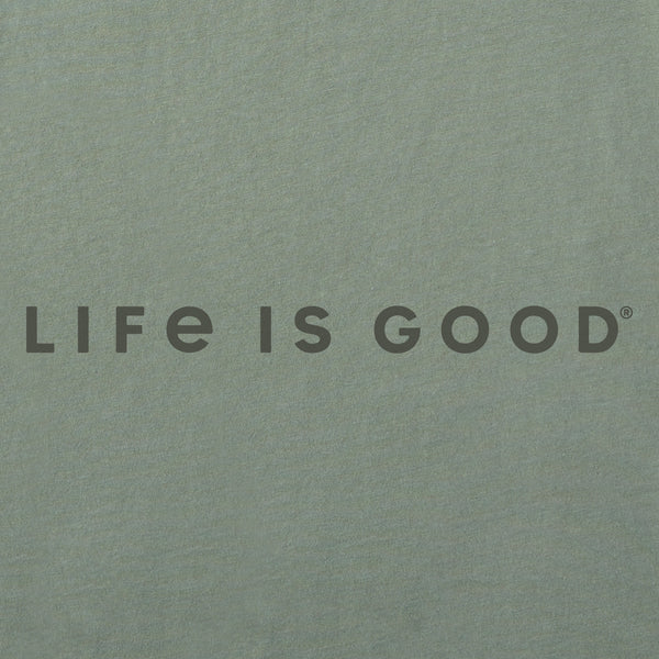 Life Is Good Men's LIG Tonal Horizontal Short Sleeve Crusher-LITE Slim Fit Tee