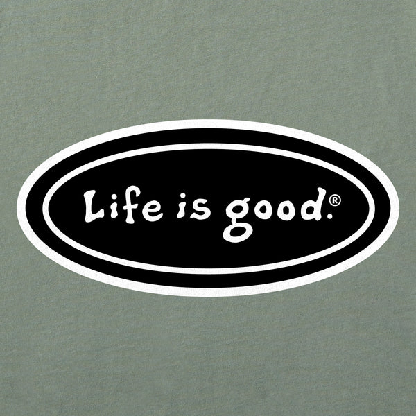Life Is Good Men's LIG Vintage Oval Short Sleeve Crusher-LITE Slim Fit Tee
