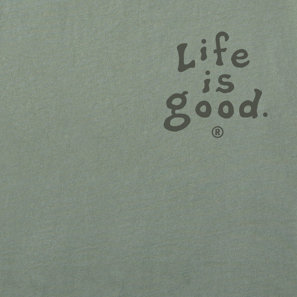 Life Is Good Men's LIG Vintage Stack Short Sleeve Crusher-LITE Slim Fit Tee