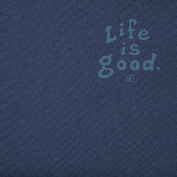Life Is Good Men's LIG Vintage Stack Short Sleeve Crusher-LITE Slim Fit Tee