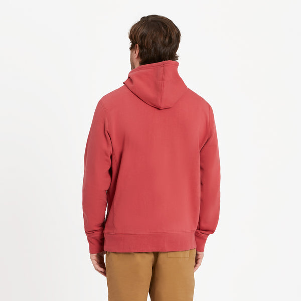 Life Is Good Men's LIG Vintage Wordmark Stacked Simply True Fleece Hoodie
