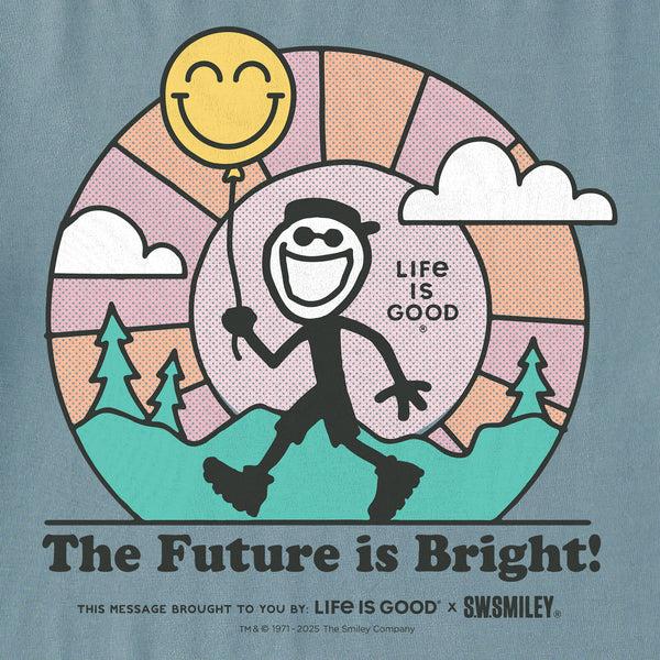 Life Is Good Men's LIG X S.W.Smiley Bright Future Short Sleeve Crusher Tee
