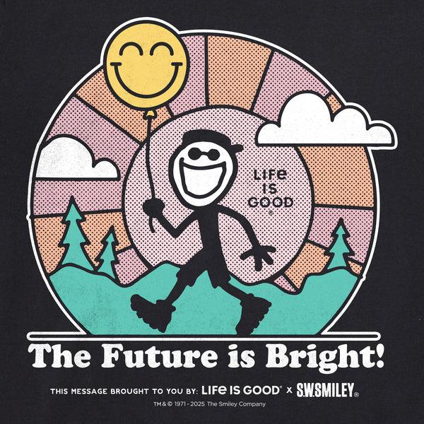 Life Is Good Men's LIG X S.W.Smiley Bright Future Short Sleeve Crusher Tee