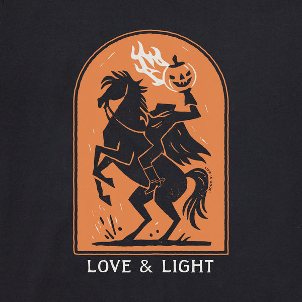 Life Is Good Men's Love And Light Horseman Short Sleeve Crusher Tee