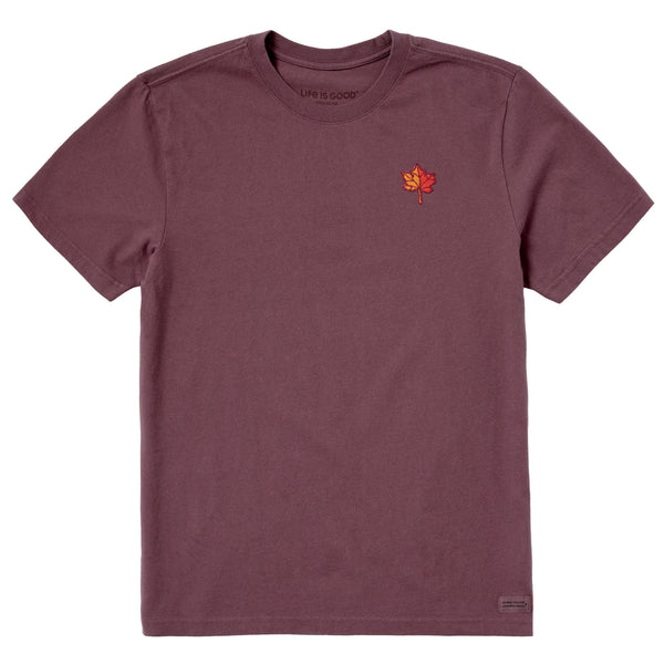 life is good Men's Maple Leaf Short Sleeve Crusher Tee