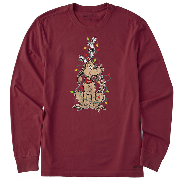 life is good Men's Max Lights Long Sleeve Crusher Tee