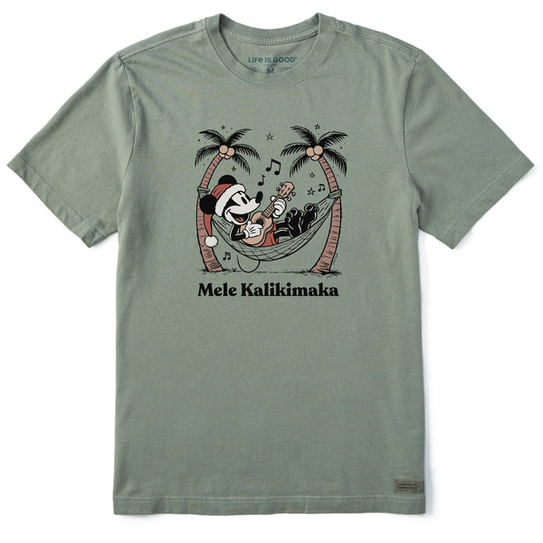 life is good Men's Mele Kalikimaka Willie Short Sleeve Crusher Tee