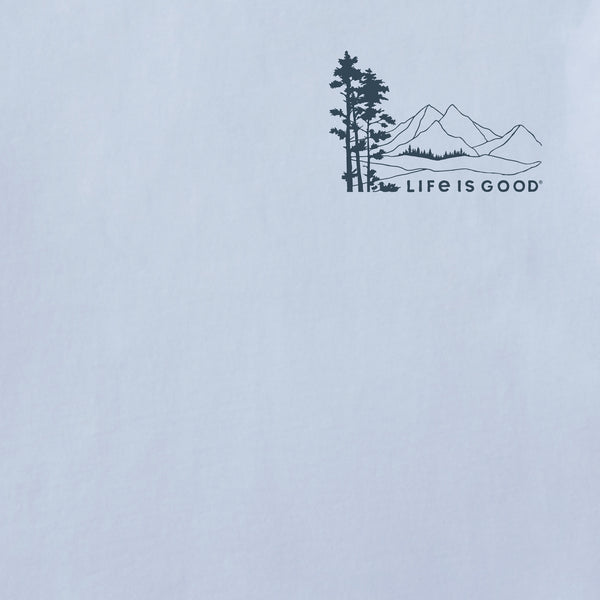 Life Is Good Men's Mountain Landscape Classic Crusher Ringer Tee