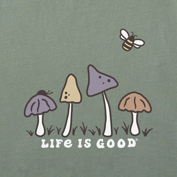 Life Is Good Men's Mushroom Retro Scene Short Sleeve Tee