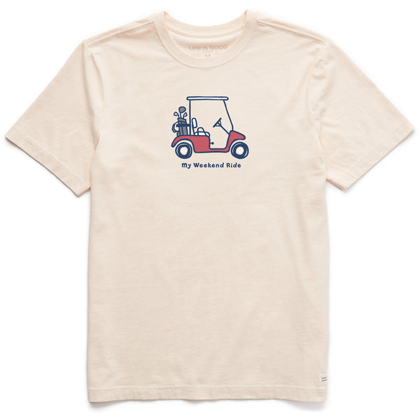 life is good Men's My Weekend Ride Golf Short Sleeve Crusher Tee