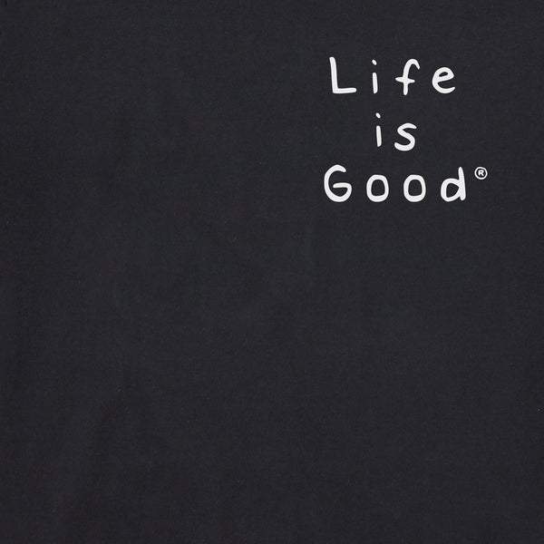 Life Is Good Men's Northern Lights Aurora Borealis Short Sleeve Tee