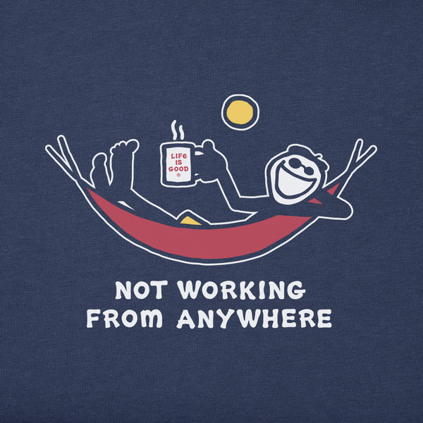 Life Is Good Men's Not Working Hammock Long Sleeve Crusher Tee