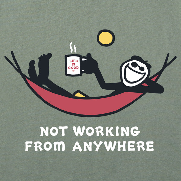 Life Is Good Men's Not Working Hammock Short Sleeve Tee