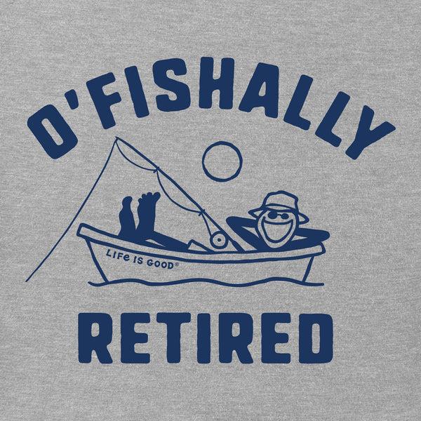 Life Is Good Men's O'Fishally Retired Short Sleeve Tee