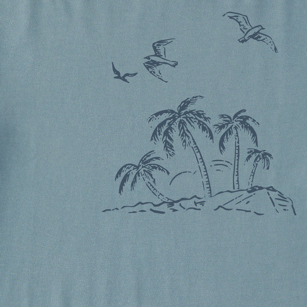 Life Is Good Men's Palm Ocean Vista Short Sleeve Crusher Tee