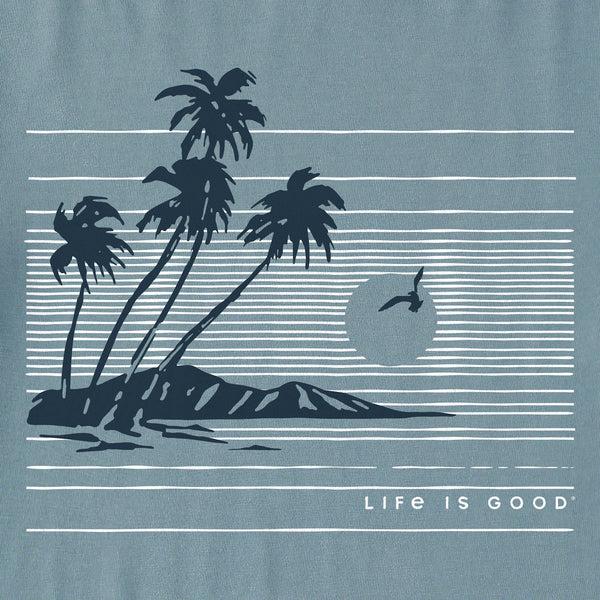 Life Is Good Men's Palms Sunset Short Sleeve Crusher Tee