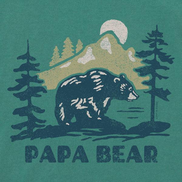 Life Is Good Men's Papa Bear Mountains Simply True Fleece Crew