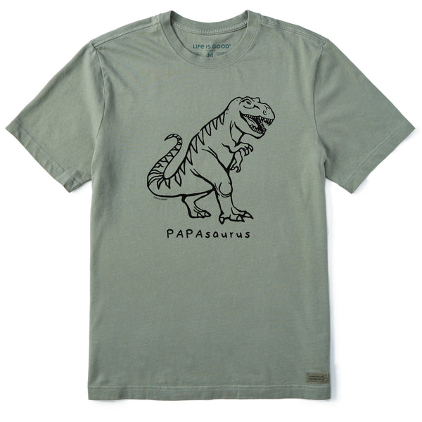 life is good Men's Papasaurus Short Sleeve Crusher Tee