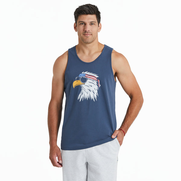 life is good Men's Patriotic Eagle Crusher-LITE Tank