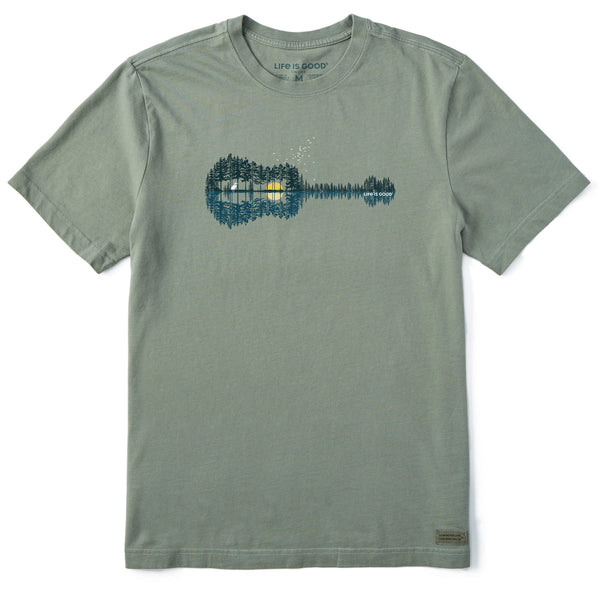 Life Is Good Men's Pine Guitarscape Short Sleeve Tee