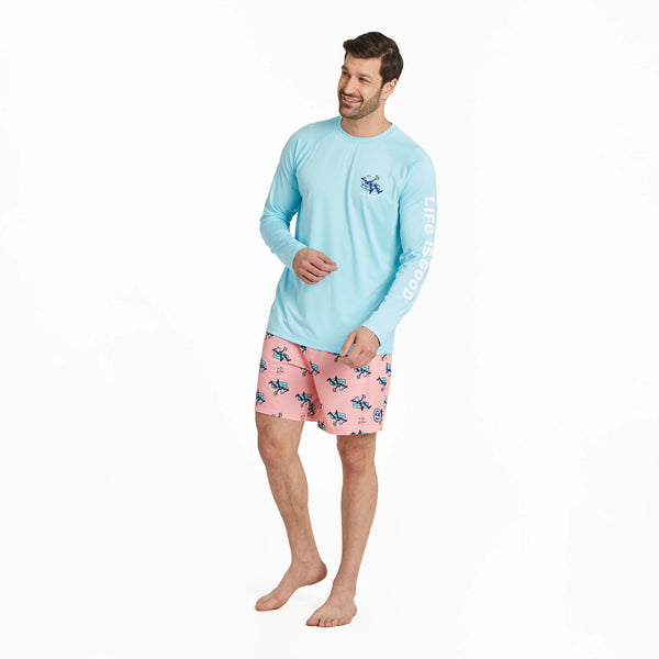 Life Is Good Men's Pool Party Long Sleeve Rashguard