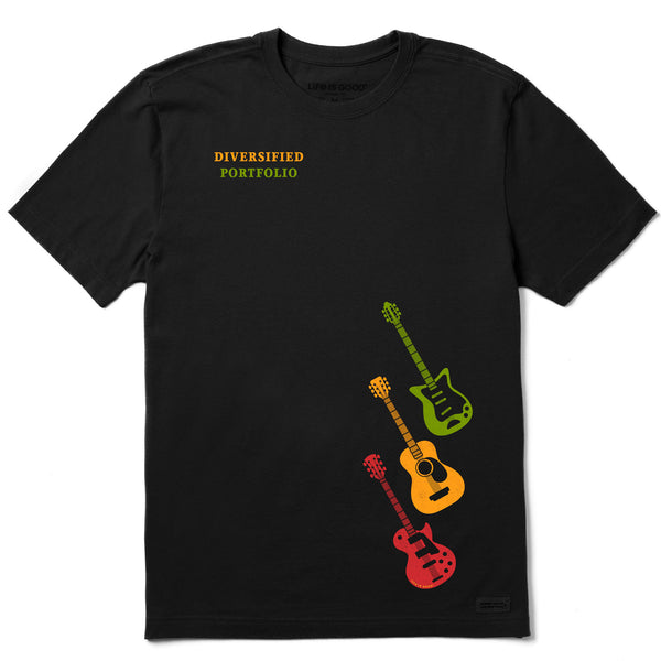 life is good Men's Portfolio Guitars Short Sleeve Tee
