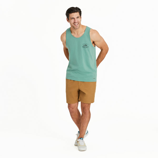 Life Is Good Men's Positive Lifestyle Tuna Fish Crusher-LITE Tank